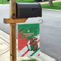 Madagascar Rugby Custom Garden Flag Go Les Makis - Wonder Print Shop