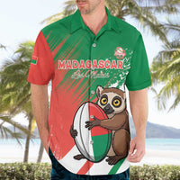 Madagascar Rugby Custom Hawaiian Shirt Go Les Makis - Wonder Print Shop