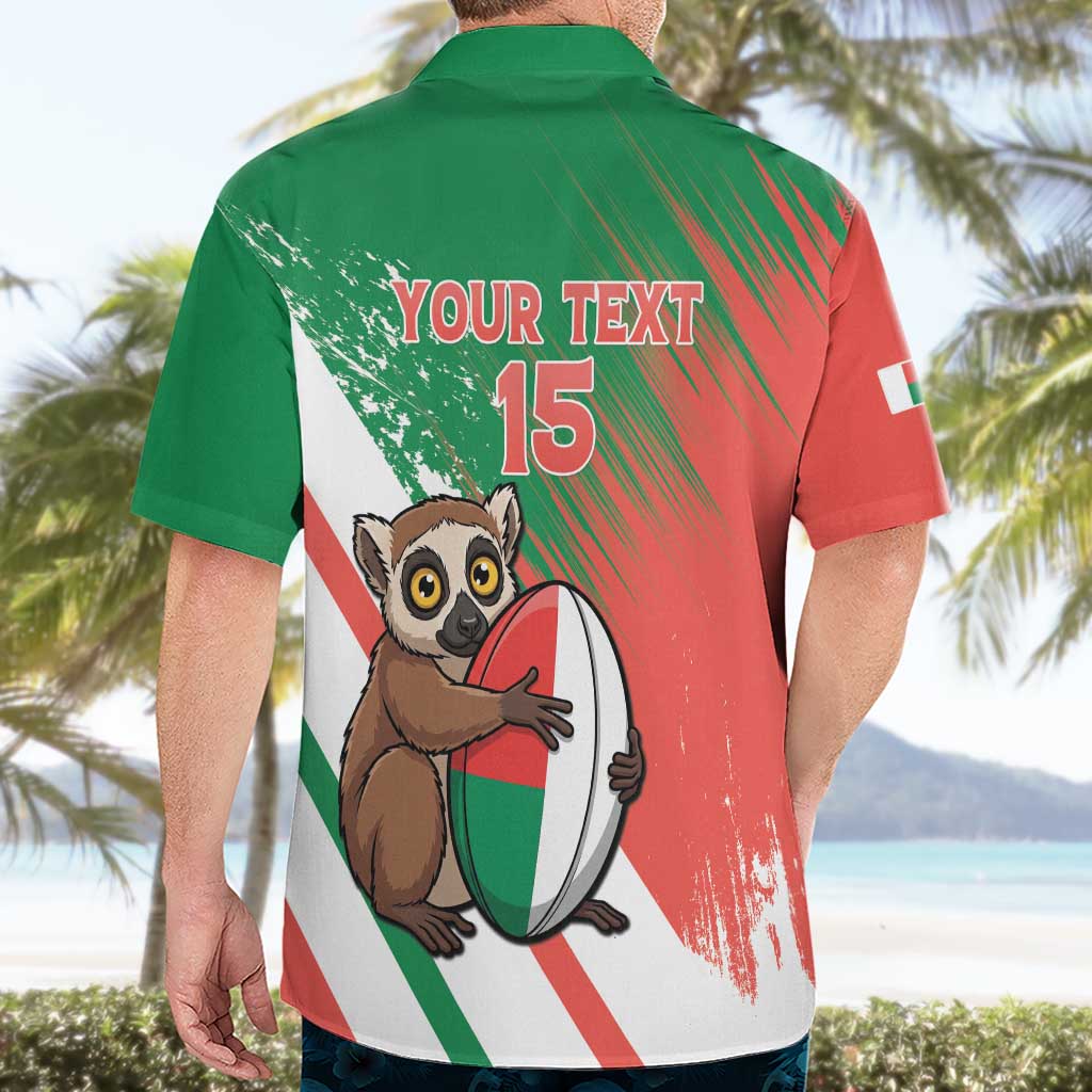 Madagascar Rugby Custom Hawaiian Shirt Go Les Makis - Wonder Print Shop