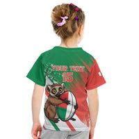 Madagascar Rugby Custom Kid T Shirt Go Les Makis - Wonder Print Shop