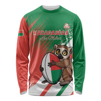 Madagascar Rugby Custom Long Sleeve Shirt Go Les Makis - Wonder Print Shop