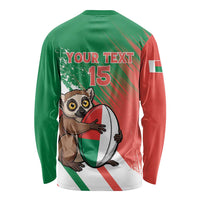 Madagascar Rugby Custom Long Sleeve Shirt Go Les Makis - Wonder Print Shop