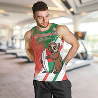 Madagascar Rugby Custom Men Tank Top Go Les Makis - Wonder Print Shop