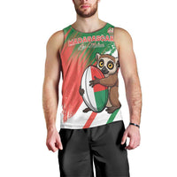 Madagascar Rugby Custom Men Tank Top Go Les Makis - Wonder Print Shop