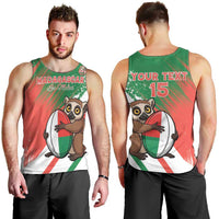 Madagascar Rugby Custom Men Tank Top Go Les Makis - Wonder Print Shop