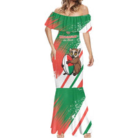 Madagascar Rugby Custom Mermaid Dress Go Les Makis - Wonder Print Shop