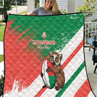 Madagascar Rugby Custom Quilt Go Les Makis - Wonder Print Shop