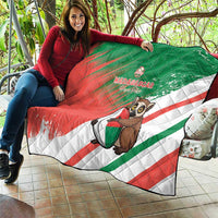 Madagascar Rugby Custom Quilt Go Les Makis - Wonder Print Shop