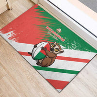 Madagascar Rugby Custom Rubber Doormat Go Les Makis - Wonder Print Shop