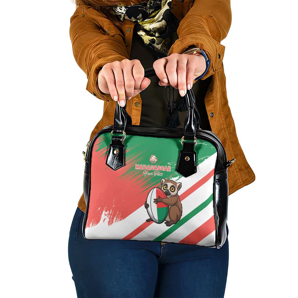 Madagascar Rugby Custom Shoulder Handbag Go Les Makis - Wonder Print Shop