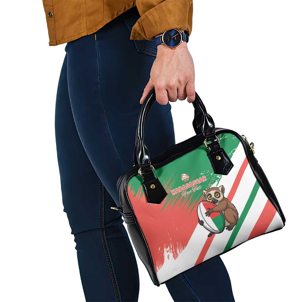 Madagascar Rugby Custom Shoulder Handbag Go Les Makis - Wonder Print Shop