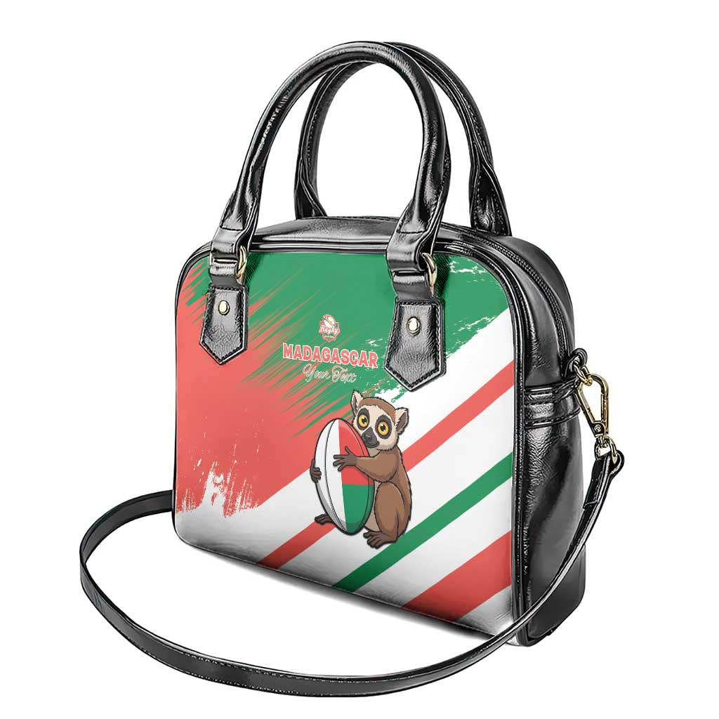 Madagascar Rugby Custom Shoulder Handbag Go Les Makis - Wonder Print Shop