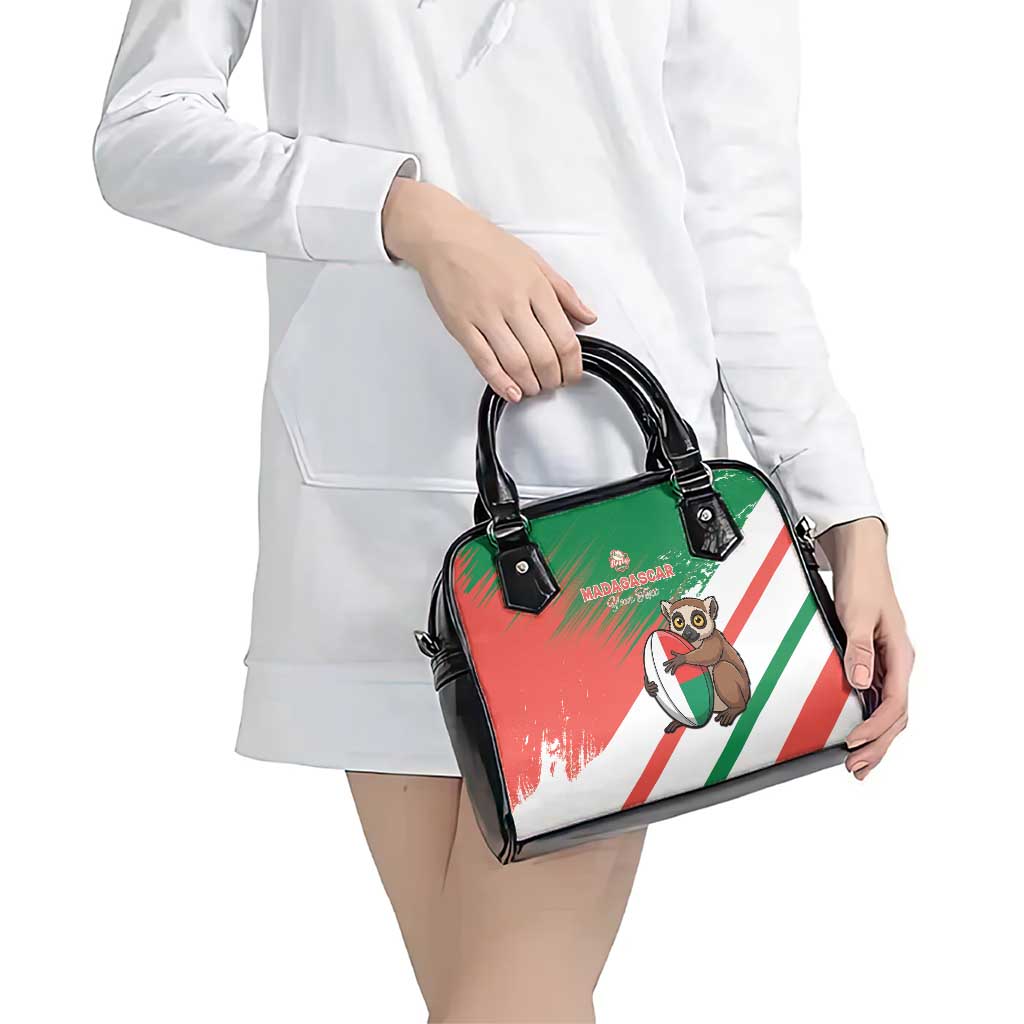 Madagascar Rugby Custom Shoulder Handbag Go Les Makis - Wonder Print Shop