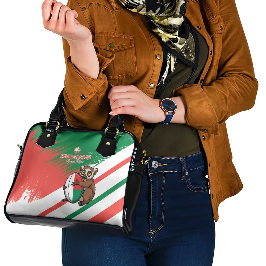 Madagascar Rugby Custom Shoulder Handbag Go Les Makis - Wonder Print Shop