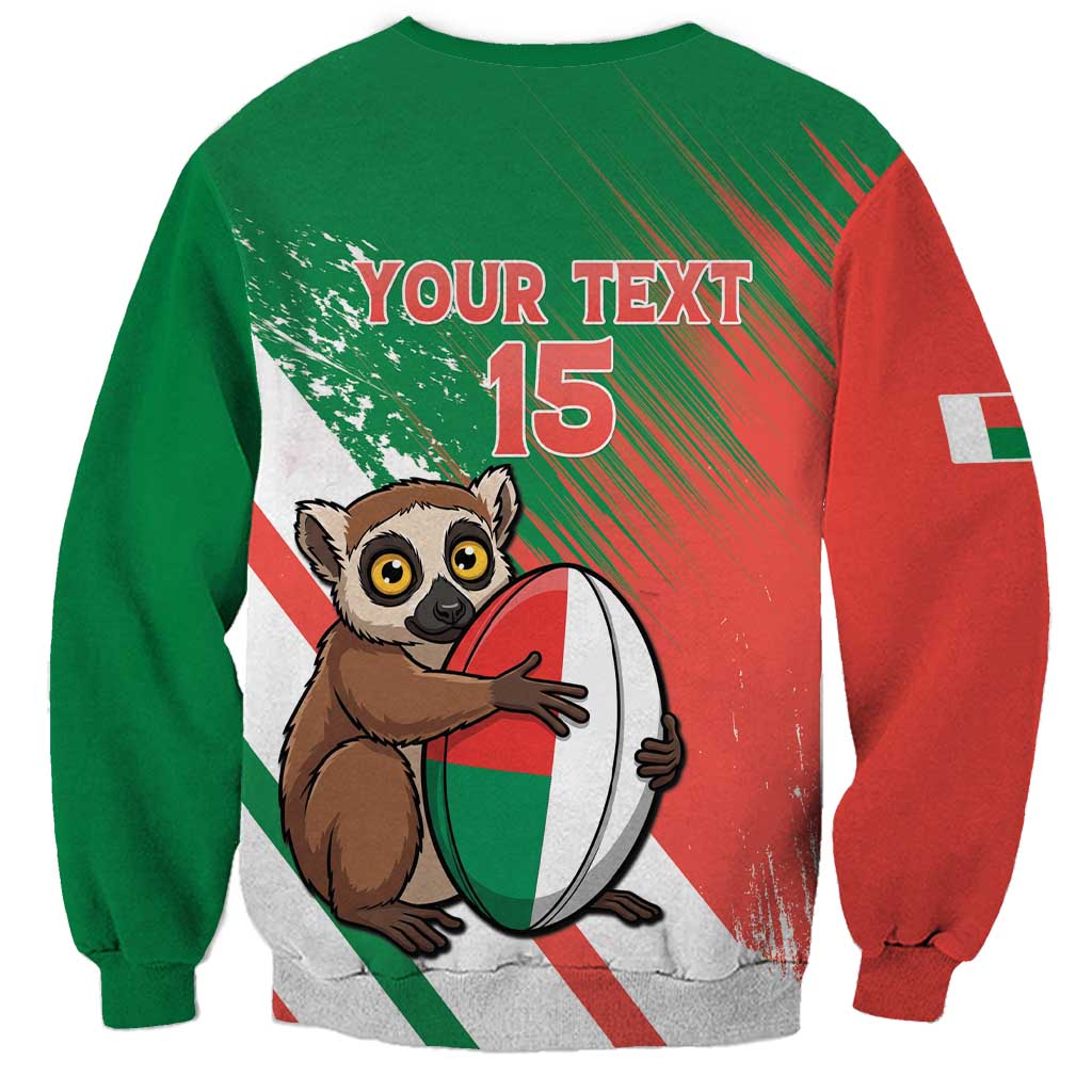 Madagascar Rugby Custom Sweatshirt Go Les Makis - Wonder Print Shop
