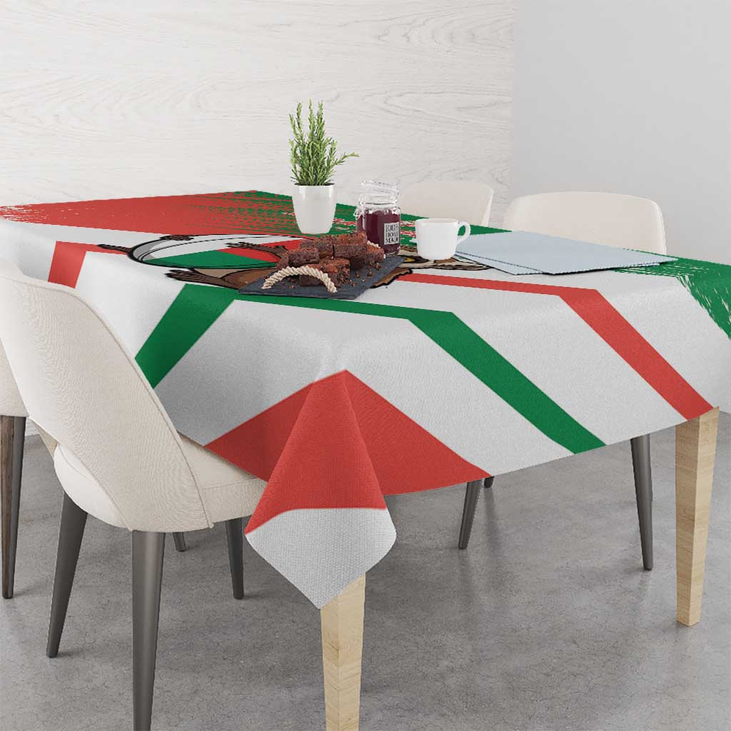 Madagascar Rugby Custom Tablecloth Go Les Makis - Wonder Print Shop