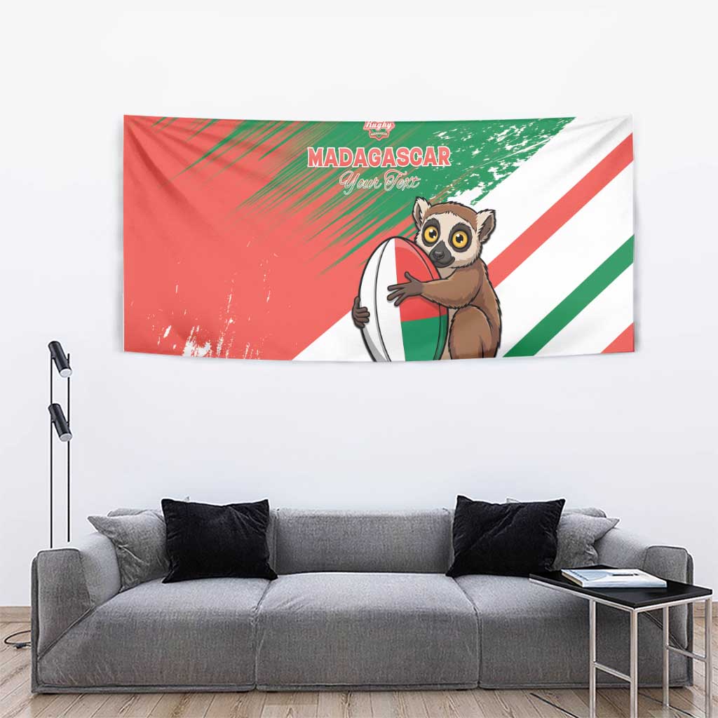 Madagascar Rugby Custom Tapestry Go Les Makis - Wonder Print Shop