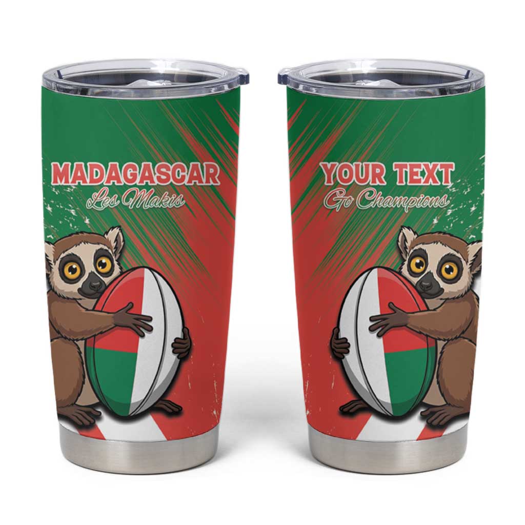 Madagascar Rugby Custom Tumbler Cup Go Les Makis - Wonder Print Shop