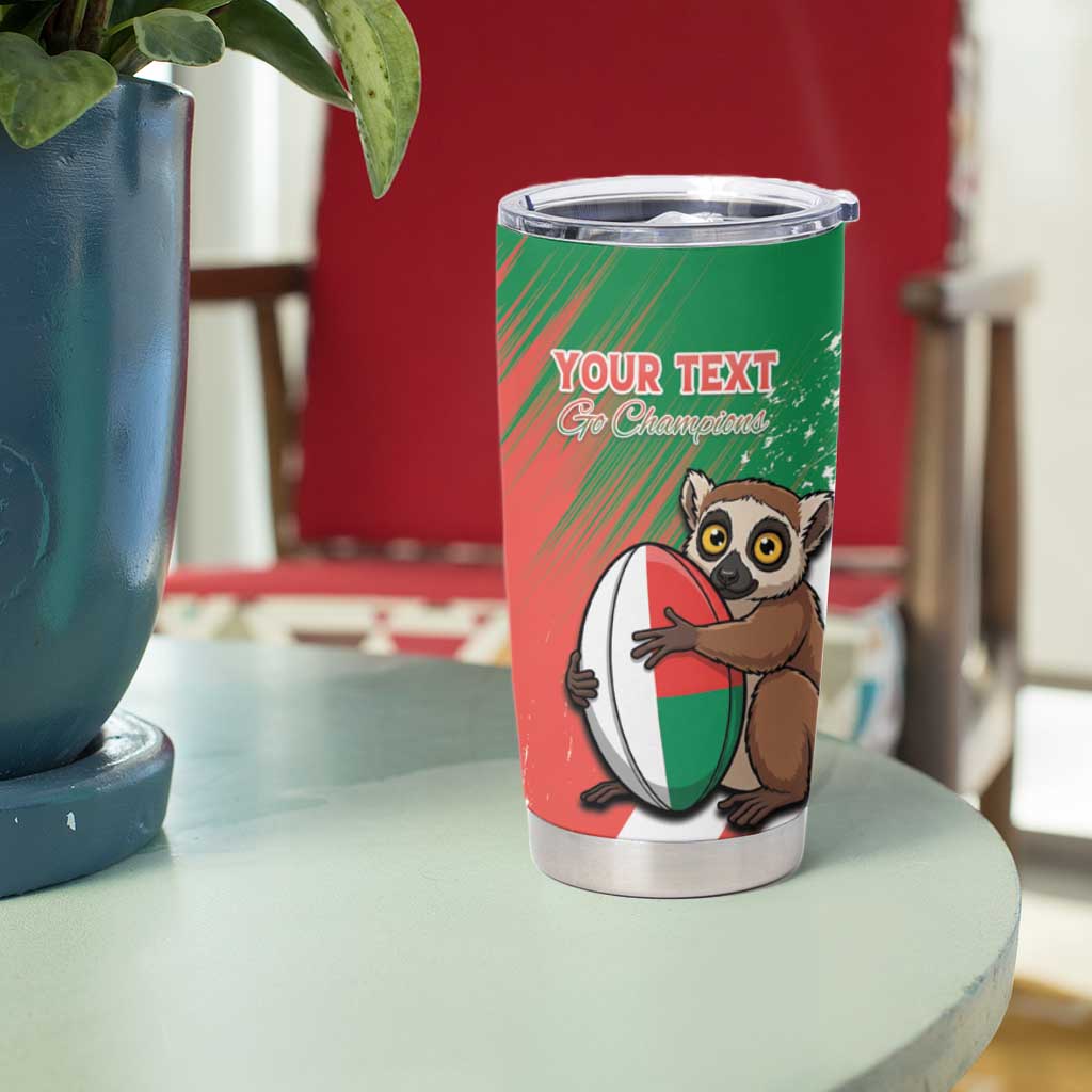 Madagascar Rugby Custom Tumbler Cup Go Les Makis - Wonder Print Shop