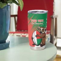 Madagascar Rugby Custom Tumbler Cup Go Les Makis - Wonder Print Shop