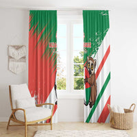 Madagascar Rugby Custom Window Curtain Go Les Makis - Wonder Print Shop