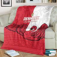 Denmark Football Blanket Red and Whites Scandinavia Pattern - Wonder Print Shop