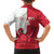 Custom Denmark Football Family Matching Off Shoulder Short Dress and Hawaiian Shirt Red and Whites Scandinavia Pattern - Wonder Print Shop