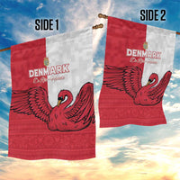 Denmark Football Garden Flag Red and Whites Scandinavia Pattern - Wonder Print Shop