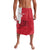 Custom Denmark Football Lavalava Red and Whites Scandinavia Pattern - Wonder Print Shop