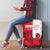 Denmark Football Luggage Cover Red and Whites Scandinavia Pattern - Wonder Print Shop