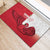 Denmark Football Rubber Doormat Red and Whites Scandinavia Pattern - Wonder Print Shop