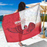 Denmark Football Sarong Red and Whites Scandinavia Pattern - Wonder Print Shop