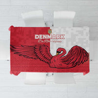 Denmark Football Tablecloth Red and Whites Scandinavia Pattern - Wonder Print Shop
