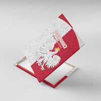 Poland Football Canvas Wall Art White-Reds Floral Polish Pattern - Wonder Print Shop