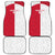 Poland Football Car Mats White-Reds Floral Polish Pattern - Wonder Print Shop