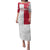 Custom Poland Football Family Matching Puletasi and Hawaiian Shirt White-Reds Floral Polish Pattern - Wonder Print Shop