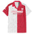 Custom Poland Football Hawaiian Shirt White-Reds Floral Polish Pattern - Wonder Print Shop
