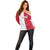 Custom Poland Football Off Shoulder Sweater White-Reds Floral Polish Pattern - Wonder Print Shop