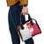 Poland Football Shoulder Handbag White-Reds Floral Polish Pattern - Wonder Print Shop