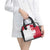 Poland Football Shoulder Handbag White-Reds Floral Polish Pattern - Wonder Print Shop