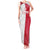 Custom Poland Football Tank Maxi Dress White-Reds Floral Polish Pattern - Wonder Print Shop