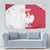 Poland Football Tapestry White-Reds Floral Polish Pattern - Wonder Print Shop
