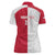 Custom Poland Football Women Polo Shirt White-Reds Floral Polish Pattern - Wonder Print Shop