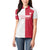 Custom Poland Football Women Polo Shirt White-Reds Floral Polish Pattern - Wonder Print Shop