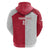 Custom Poland Football Zip Hoodie White-Reds Floral Polish Pattern - Wonder Print Shop