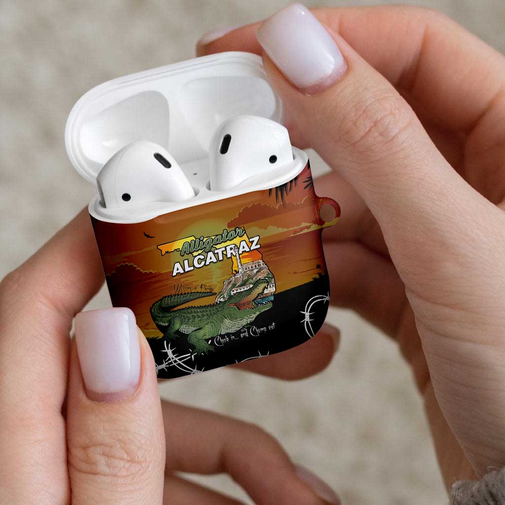 Alligator Alcatraz AirPods Case Prison Florida Everglades - Wonder Print Shop