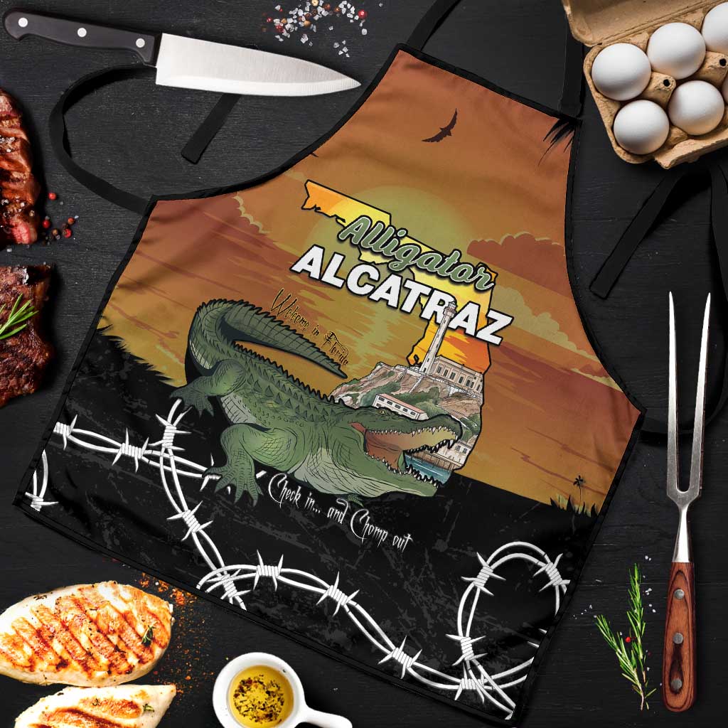 Alligator Alcatraz Apron Prison Florida Everglades - Wonder Print Shop