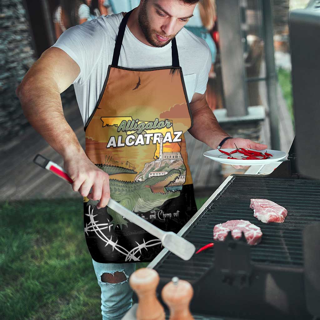 Alligator Alcatraz Apron Prison Florida Everglades - Wonder Print Shop