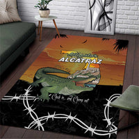 Alligator Alcatraz Area Rug Prison Florida Everglades - Wonder Print Shop