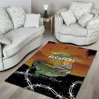 Alligator Alcatraz Area Rug Prison Florida Everglades - Wonder Print Shop